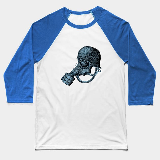 gas mask Baseball T-Shirt by HornArt